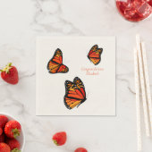 drei benutzerdefinierte Botschaft von Monarch Butt Serviette (Beispiel)