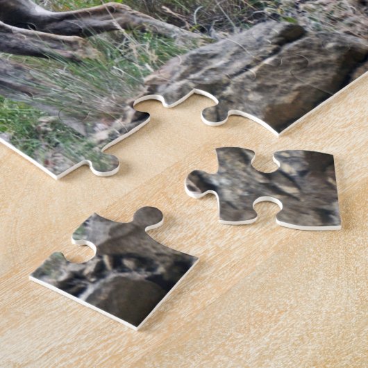 Drei Bergziegen auf Felsen Design Jigsaw Puzzle (Seite)