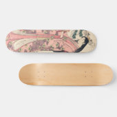 Drei berühmte Poetesses japanische Holzschnitzerku Skateboard (Horizontal)
