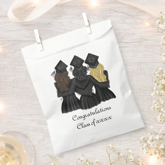 Drei beste Absolventen Herzlichen Glückwunsch Part Geschenktütchen (Ausgeschnitten)