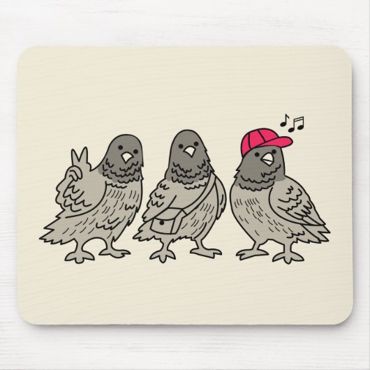 Drei beste Freunde Mousepad (Vorne)