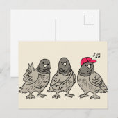 Drei beste Freunde Postkarte (Vorne/Hinten)