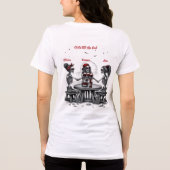 Drei beste Freunde Skelette Tri-Blend Shirt (Rückseite)