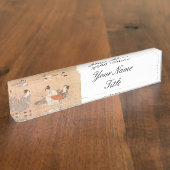 Drei betrunkene Frauen Name Plate Custom Japanisch Namensplakette (Seite)