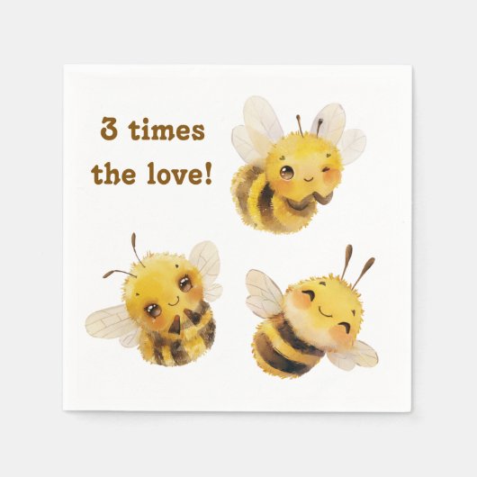 Drei Bienen Napkins Serviette (Vorderseite)