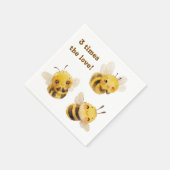 Drei Bienen Napkins Serviette (Ecke)