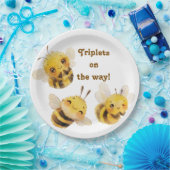 Drei Bienenpapier-Teller Pappteller (Party)