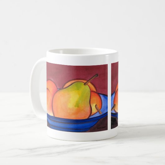 Drei Birnen Kaffeetasse (Vorderseite Links)