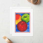 Drei Birnen Mitteilungskarte (Vorderseite/Rückseite Beispiel)