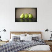 Drei Birnen noch Lebensfoto auf Leinwand (Insitu (Schlafzimmer))