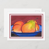 Drei Birnen Postkarte (Vorne/Hinten)