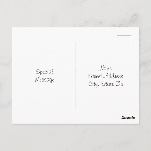 Drei Birnen Postkarte (Rückseite)