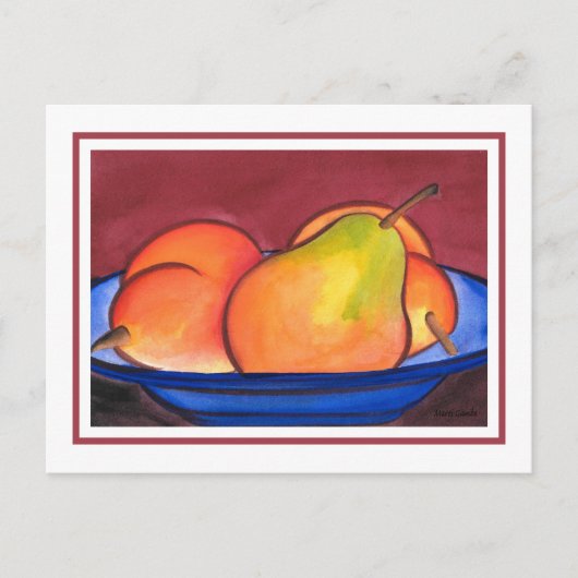 Drei Birnen Postkarte (Vorderseite)