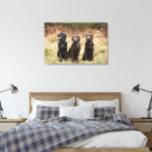 Drei Black Labrador Retrievers Leinwanddruck (Insitu (Schlafzimmer))