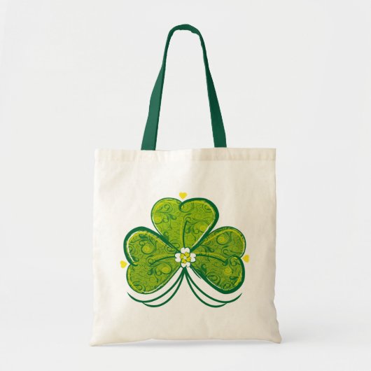 Drei Blatt-Klee - Tasche (Vorne)
