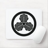 Drei Blätter aus Eiche(1) im Kreis Mousepad (Mit Mouse)