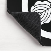 Drei Blätter aus Eiche(1) im Kreis Mousepad (Ecke)
