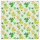 Drei Blätter Kleeblatt Stoff (Nahaufnahme)