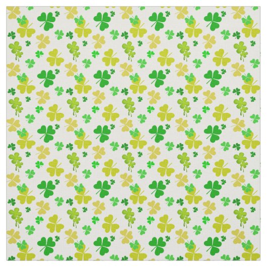 Drei Blätter Kleeblatt Stoff (Muster)