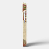 Drei Blätter zum Hintergrund von Texturtexturen Case-Mate iPhone Hülle (Rückseite / Links)