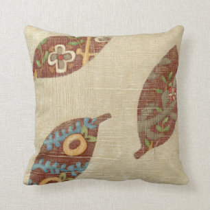 Drei Blätter zum Hintergrund von Texturtexturen Kissen