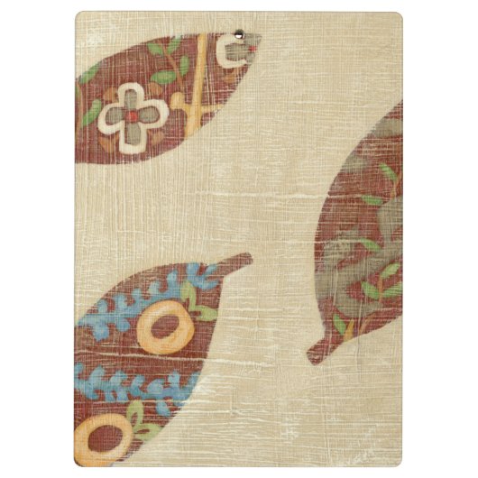 Drei Blätter zum Hintergrund von Texturtexturen Klemmbrett (Rückseite)