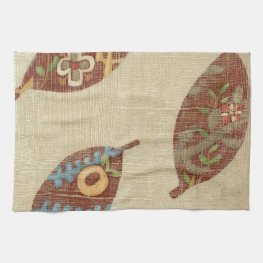 Drei Blätter zum Hintergrund von Texturtexturen Küchentuch (Horizontal)