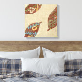 Drei Blätter zum Hintergrund von Texturtexturen Leinwanddruck (Insitu (Schlafzimmer))