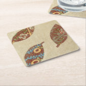 Drei Blätter zum Hintergrund von Texturtexturen Rechteckiger Pappuntersetzer (angewinkelt)