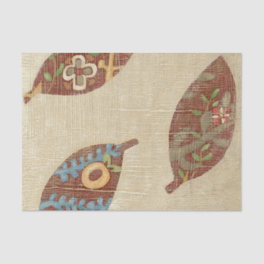 Drei Blätter zum Hintergrund von Texturtexturen Seidenpapier (Vorderseite)