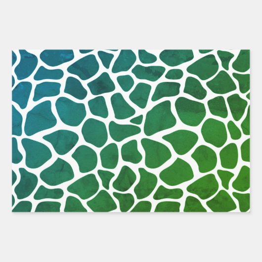 Drei Blätter zum Verpacken von Papier, MultiGiraff (Vorderseite)