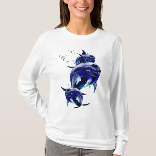 Drei Blau DolphinsT-Shirt T-Shirt (Vorderseite)