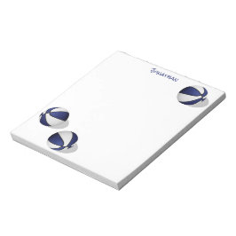 drei blaue Basketball-Basketball-Basketball person Notizblock