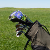Drei blaue Blumen Golf Headcover (In SItu)