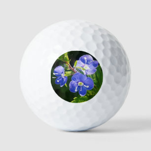 Drei blaue Blumen Golfball