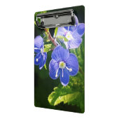 Drei blaue Blumen Mini Klemmbrett (Gewinkelt2)
