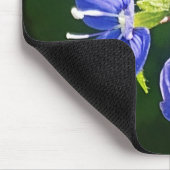 Drei blaue Blumen Mousepad (Ecke)