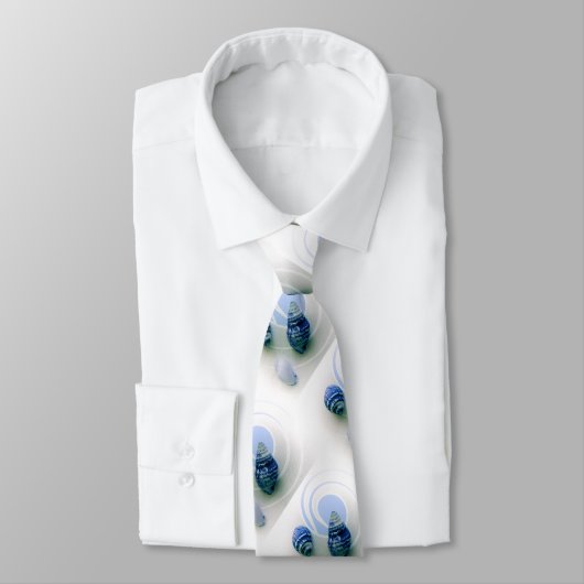 Drei blaue Muscheln Krawatte (Gebunden)