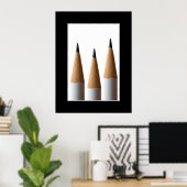 Drei Bleistifte Poster (Heimbüro)