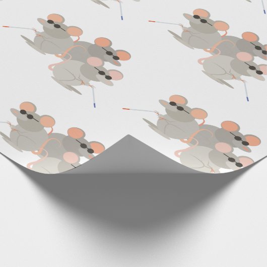 Drei Blinde Mäuse Geschenkpapier (Ecke)