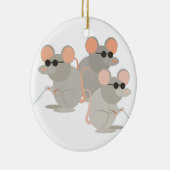 Drei blinde Mäuse Keramik Ornament (Rechts)