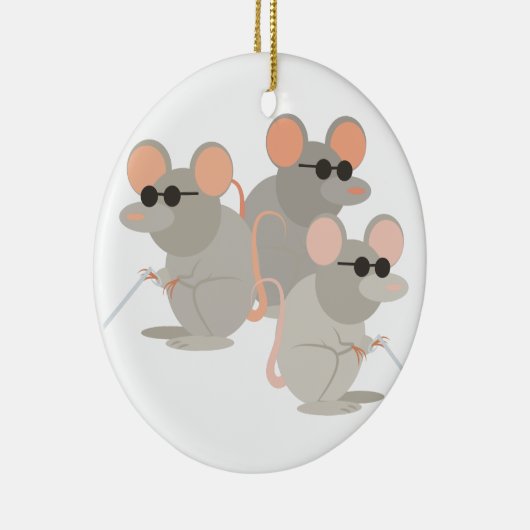 Drei blinde Mäuse Keramik Ornament (Rechts)