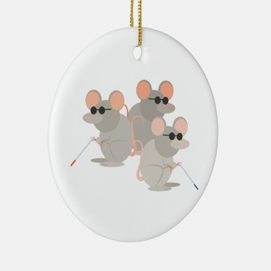 Drei Blinde Mäuse Keramik Ornament (Rechts)