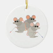 Drei Blinde Mäuse Keramik Ornament (Vorne)