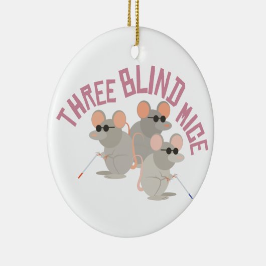 Drei blinde Mäuse Keramik Ornament (Rechts)