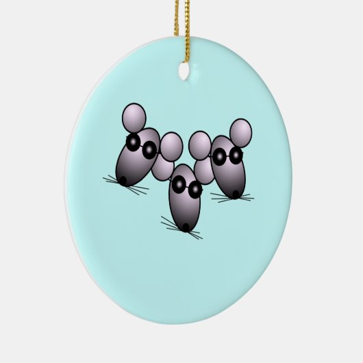 Drei Blinde Mäuse Keramikornament (Rechts)