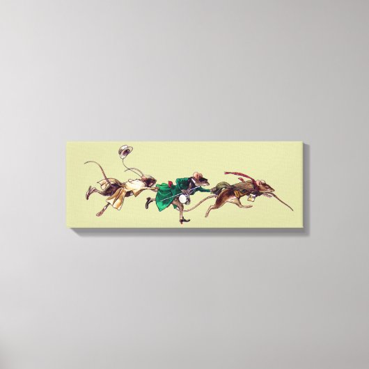 Drei Blinde Mäuse Leinwanddruck (Vorderseite)