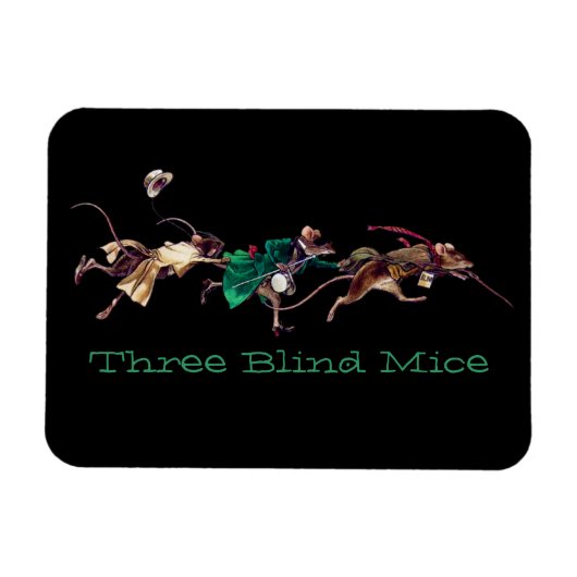 Drei Blinde Mäuse Magnet (Horizontal)