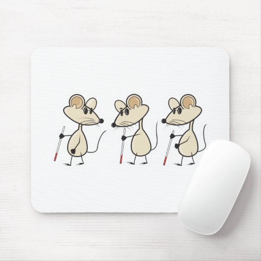 drei blinde Mäuse Mousepad (Mit Mouse)