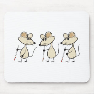 drei blinde Mäuse Mousepad